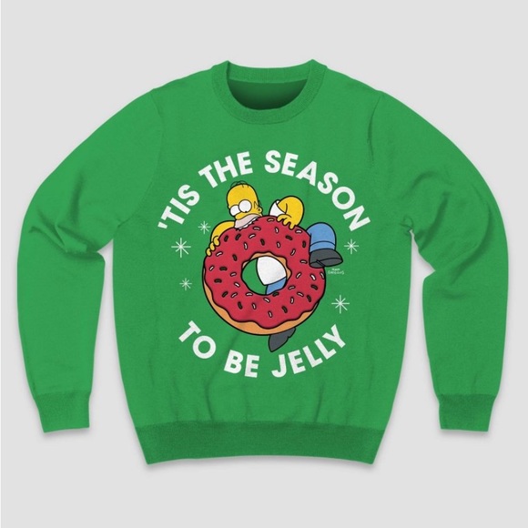 Other - Homer Simpson pullover holiday sweatshirt nwt